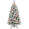 Puleo International 4.5 Ft. Pre-Lit Pine Tree, Ul Multi Color Lights