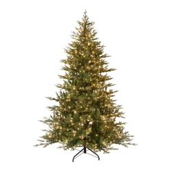 Puleo International 7.5' Pre-Lit Balsam Fir Christmas Tree