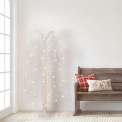 Puleo International 5' Prelit Willow Tree W/ 240 Warm White Led Lights