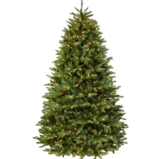 Puleo Intl. 7.5' Pre-Lit Franklin Fir Grand Artificial Christmas Tree