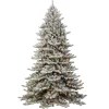 Puleo Intl. 7.5' Pre-Lit Royal Fraser Fir Flocked Tree W/ Memory Tips