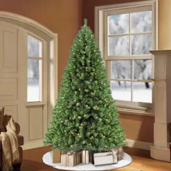Puleo Intl. Pre-Lit 6.5' Northern Fir Artificial Christmas Tree, Green