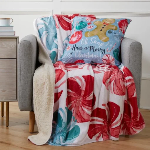 Sara B. Christmas Sweets Throw & Pillow Set