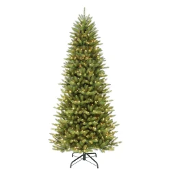 12' Slim Franklin Fir Artificial Christmas Tree - 1200 Clear Lights