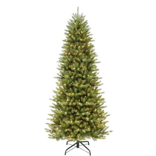 12' Slim Franklin Fir Artificial Christmas Tree - 1200 Clear Lights