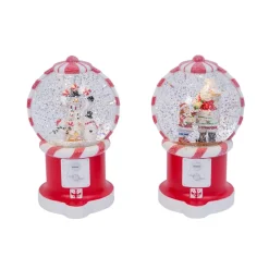 The Gerson Companies 2Pc 7.5In Lighted Water Globe W/ Scene & Timer