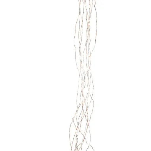 The Gerson Company 6' Warm White Led Light String Spray On Silver Wire