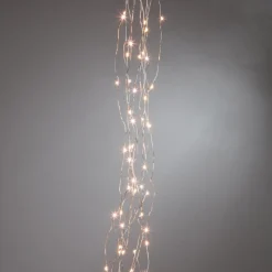 The Gerson Company 6' Warm White Led Light String Spray On Silver Wire