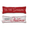 The Gerson Company Set Of 2 30" Fabric Holiday Design Pillows