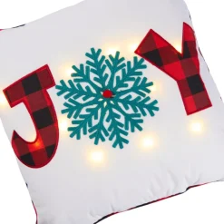 Warm & Cozy 18" X 18" Led Light Up Joy Pillow