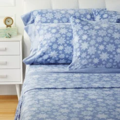 Warm & Cozy Glitter Hem Plush Sheet Set With Extra Pillowcases