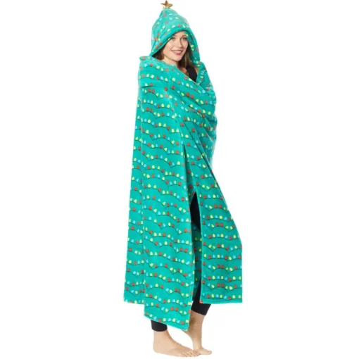 Warm & Cozy Hooded Holiday Throw