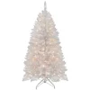 White Franklin Fir 4-1/2' Artificial Christmas Tree With Clear Lights