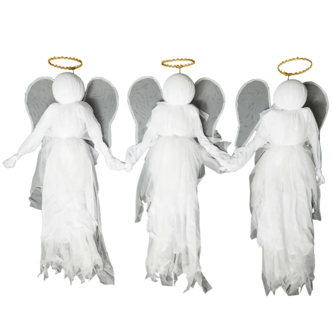 Wind & Weather Illuminated Angel Stakes With 6-Hour Timer - Set Of 3
