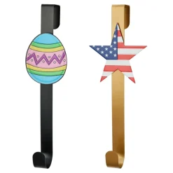Wind And Weather Metal Interchangeable Wreath Hanger W/6 Seasonal Icons