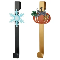 Wind And Weather Metal Interchangeable Wreath Hanger W/6 Seasonal Icons