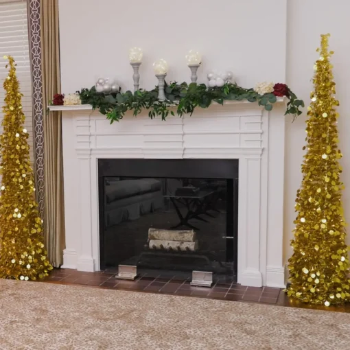 Winter Lane 6' Illuminated Slim Pop-Up Holiday Tree