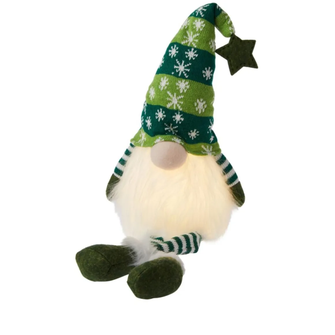 Winter Lane 27" Lighted Gnome Shelf Sitters