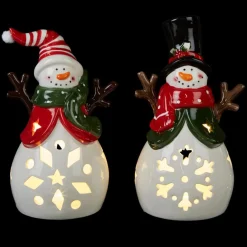 Winter Lane Illuminated Holiday Belly Figures 2-Pack