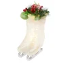 Winter Lane Illuminated Ice Skates With Greenery