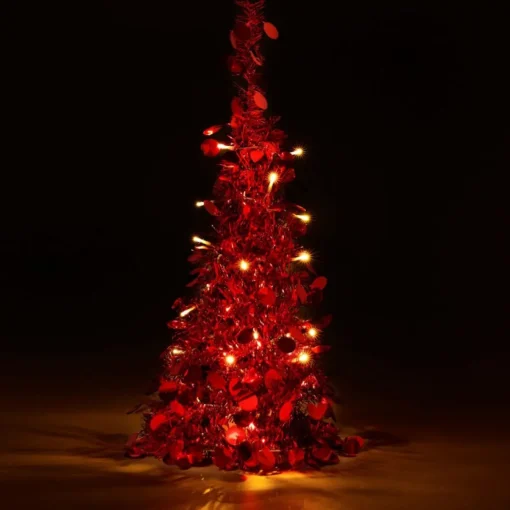 Winter Lane 2-Pack 2' Pop-Up Tinsel Holiday Trees