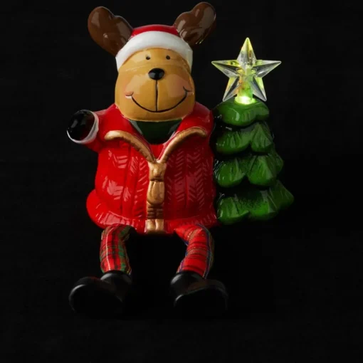 Winter Lane Set Of 3 Illuminated Dangle Sitters