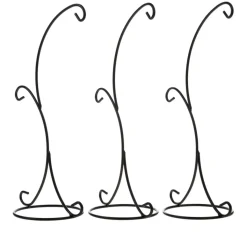 Winter Lane Two-Tiered Ornament Stands - Set Of 3