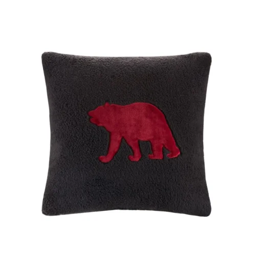 Woolrich Alton 3-Piece Red/Black Plush To Sherpa Twin Comforter Set